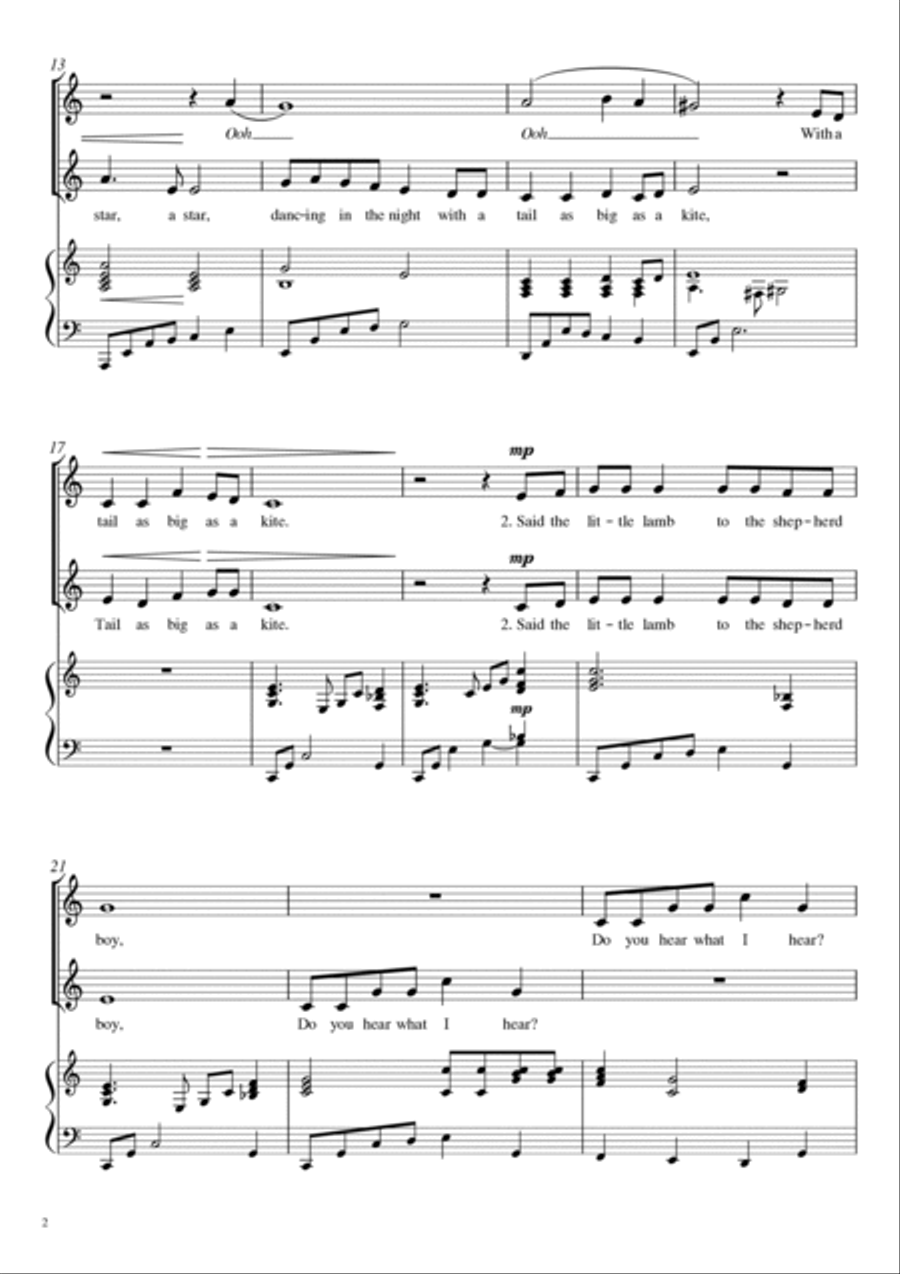 Do You Hear What I Hear Do You Hear What I Hear SA scores gallery preview page 2