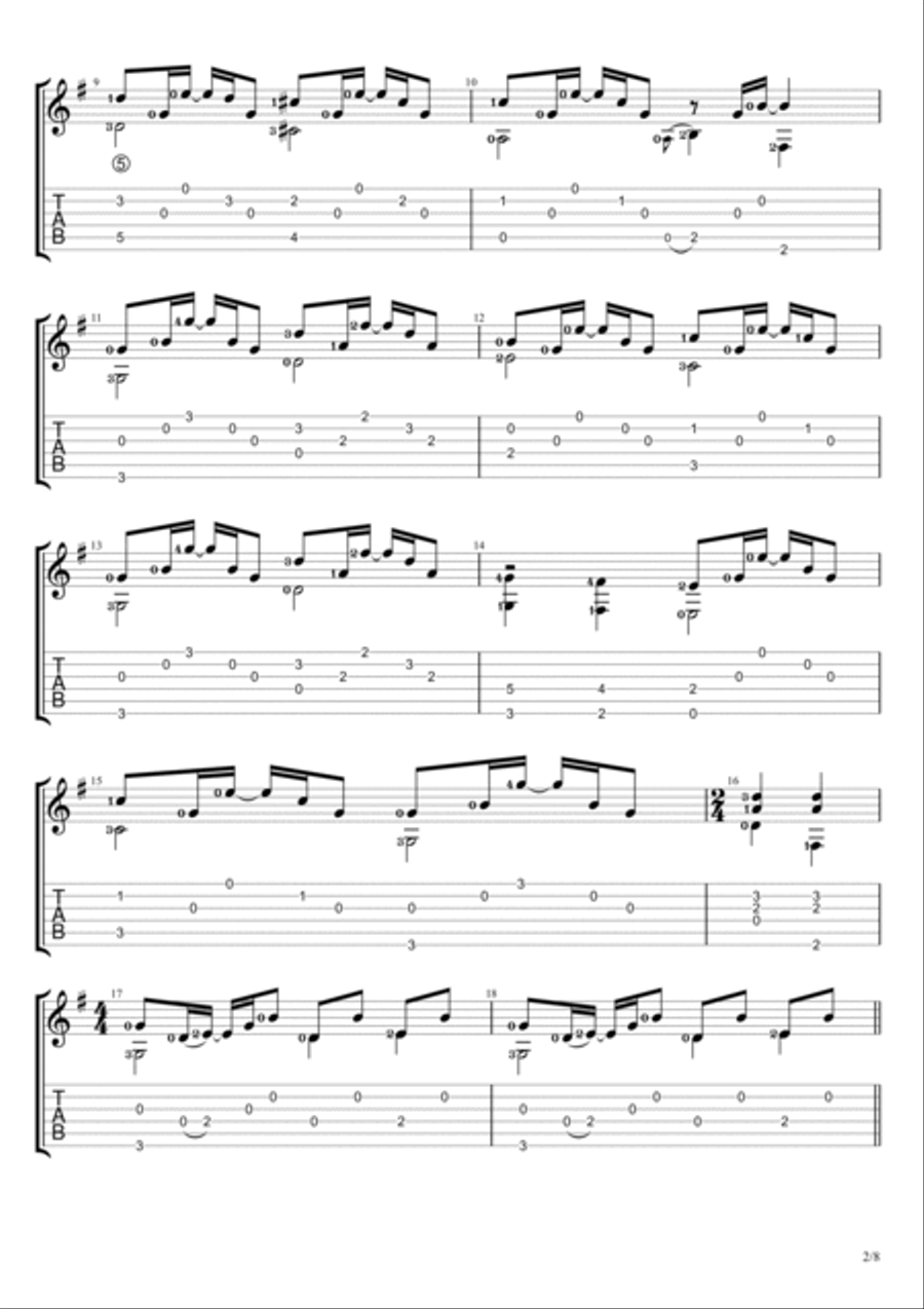 Ambulan Zig Zag Electric Guitar scores gallery preview page 2