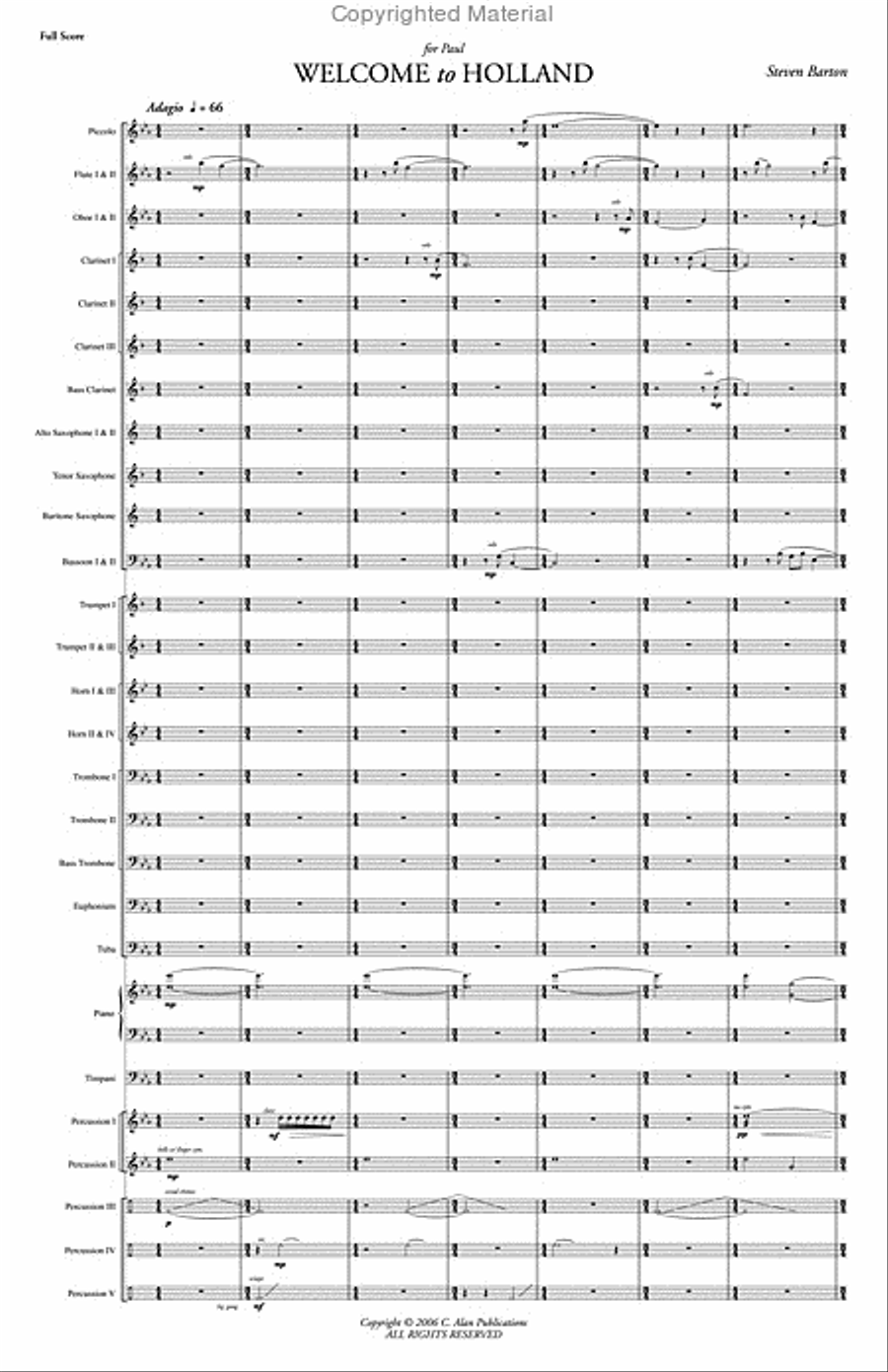 Welcome to Holland Concert Band scores gallery preview page 2