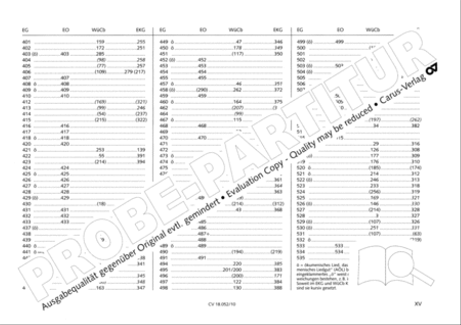 Esslinger Orgelbuch, Bd I-III Organ Solo scores gallery preview page 16