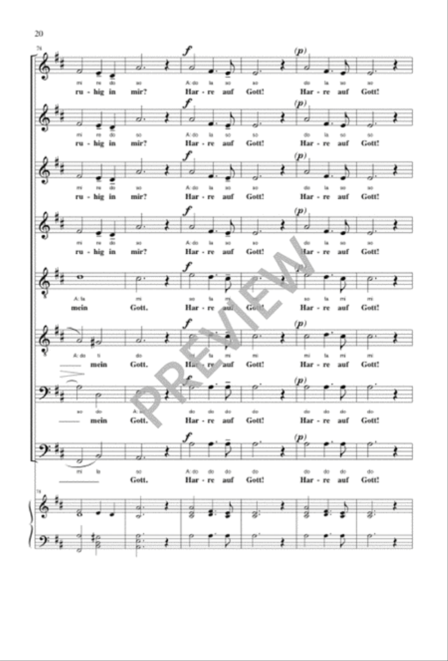 Richte mich, Gott SSAATTBB scores gallery preview page 20