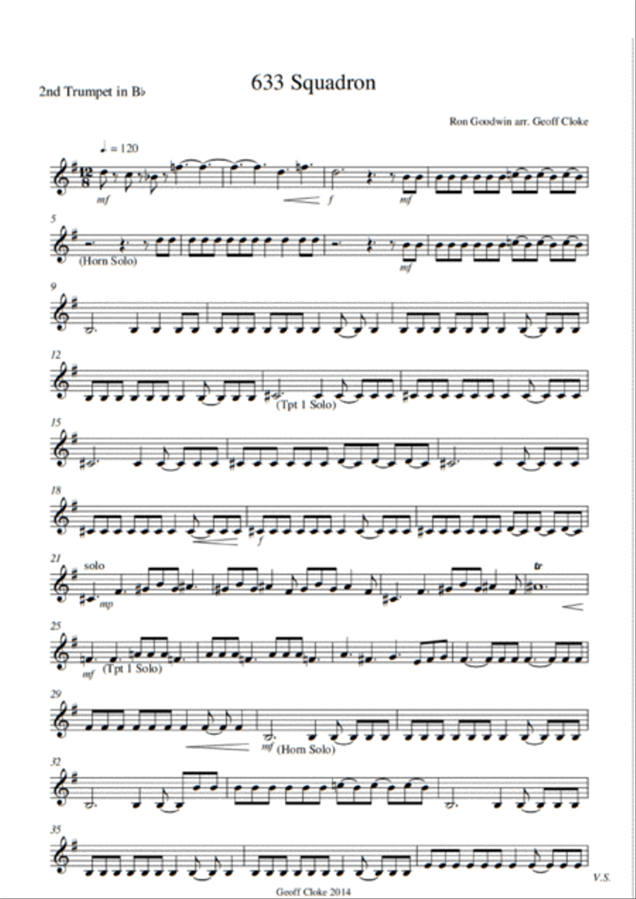 633 Squadron - Main Title Brass Ensemble scores gallery preview page 3