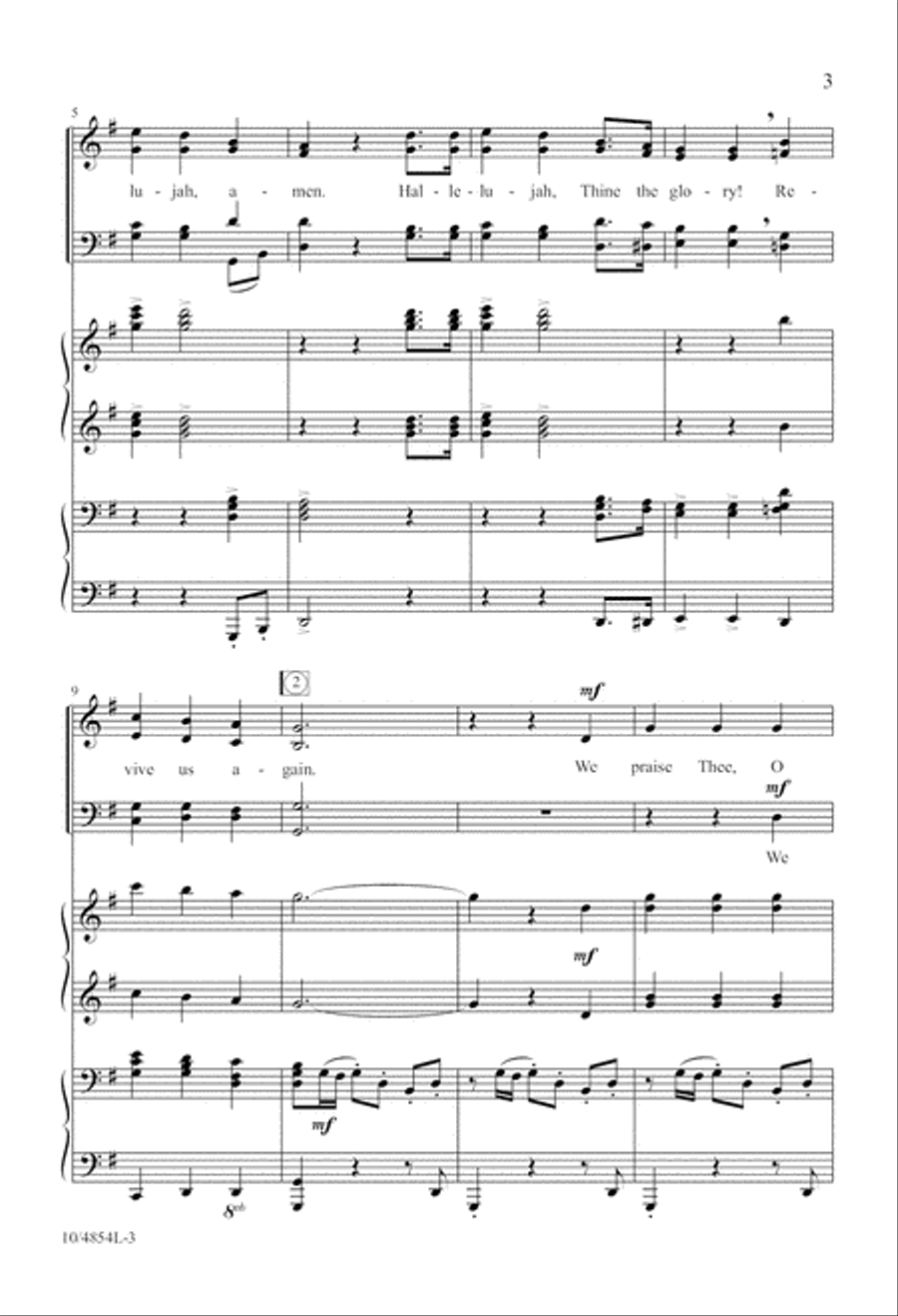Revive Us Again Revive Us Again 4-Part scores gallery preview page 3