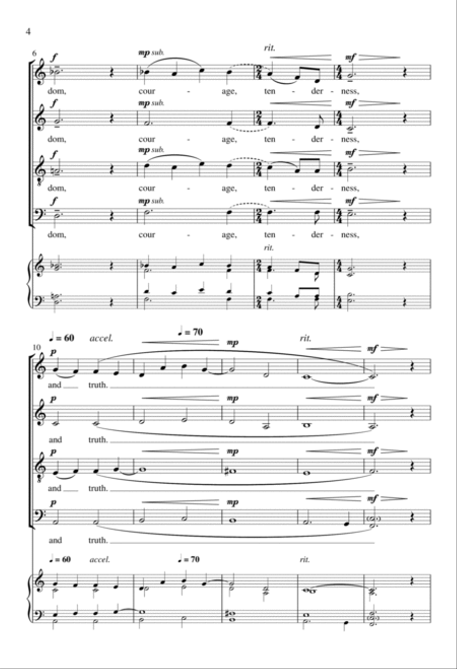 Breathe 4-Part scores gallery preview page 4
