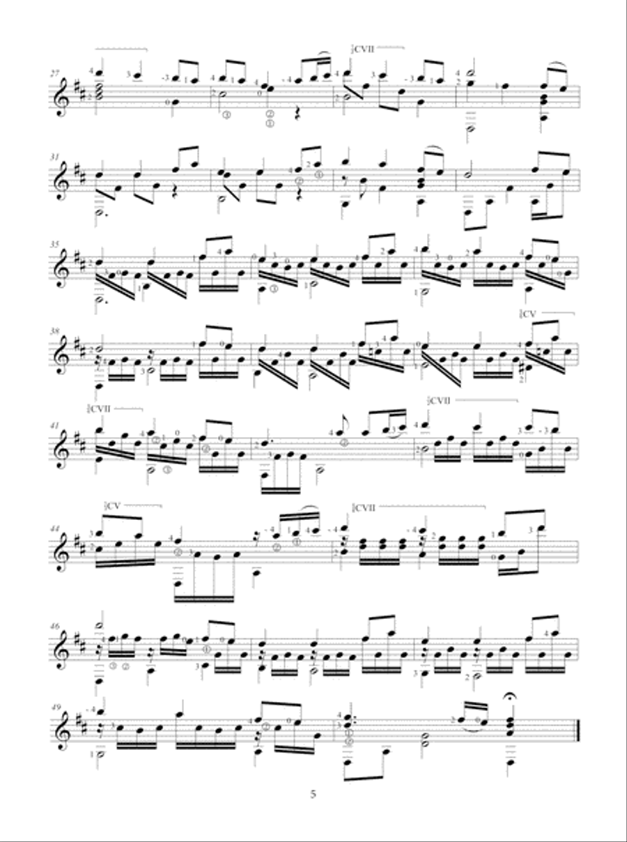 Early American Hymn Favorites for Classic Guitar Lute scores gallery preview page 6