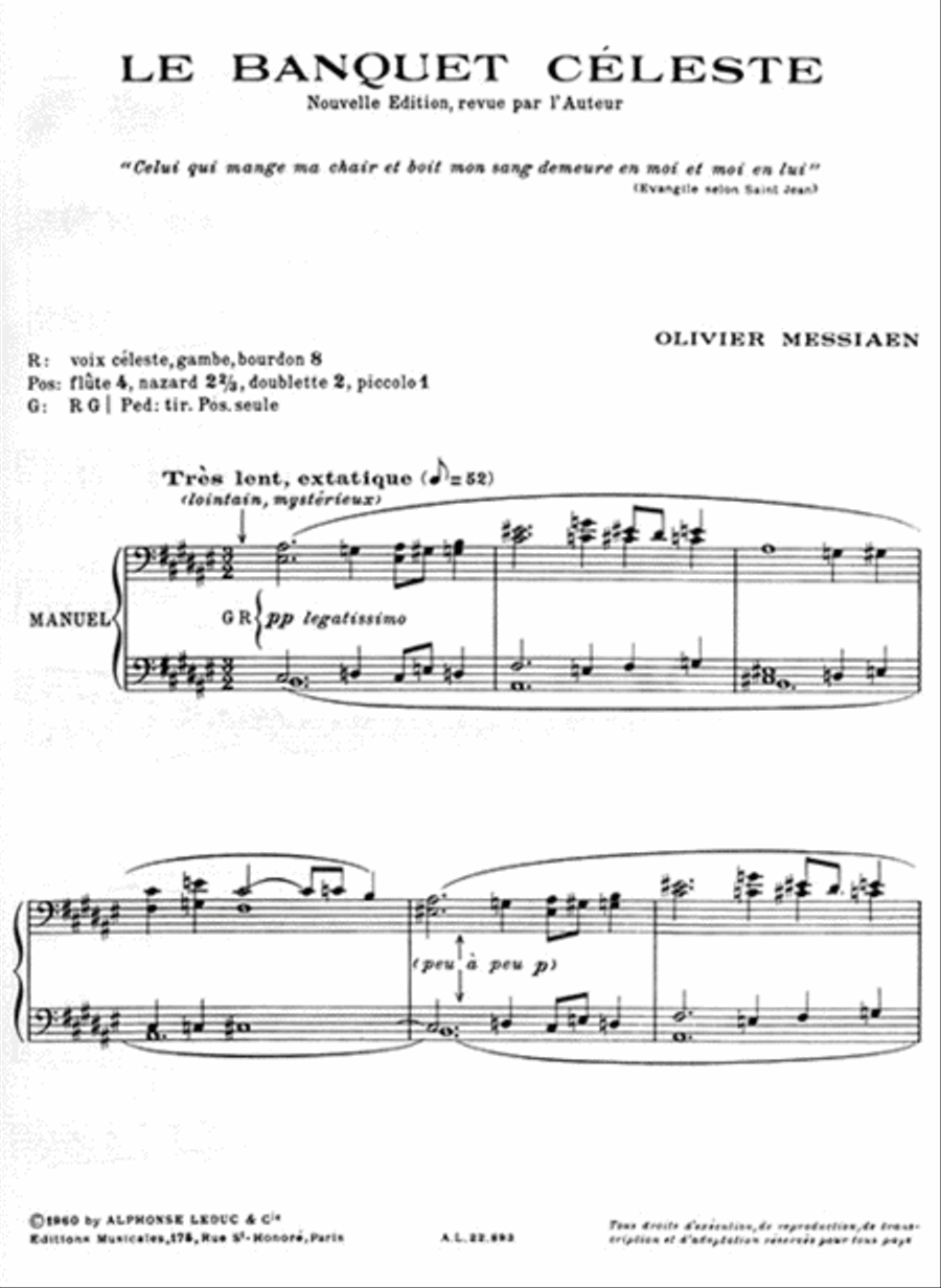 Le Banquet Celeste Organ scores gallery preview page 2