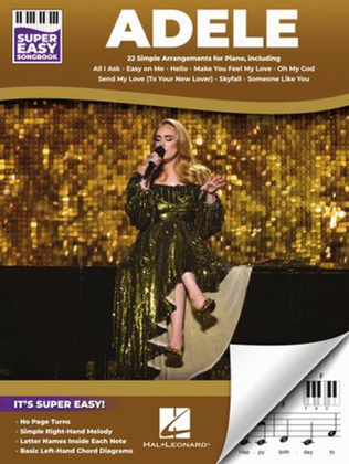 Book cover for Adele – Super Easy Songbook