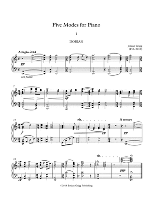 Book cover for Five Modes for Piano