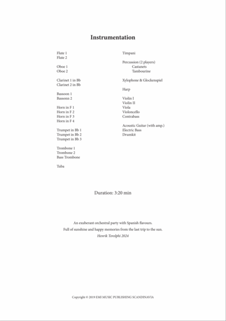 Med Suntrip Mot Solen Full Orchestra scores gallery preview page 2