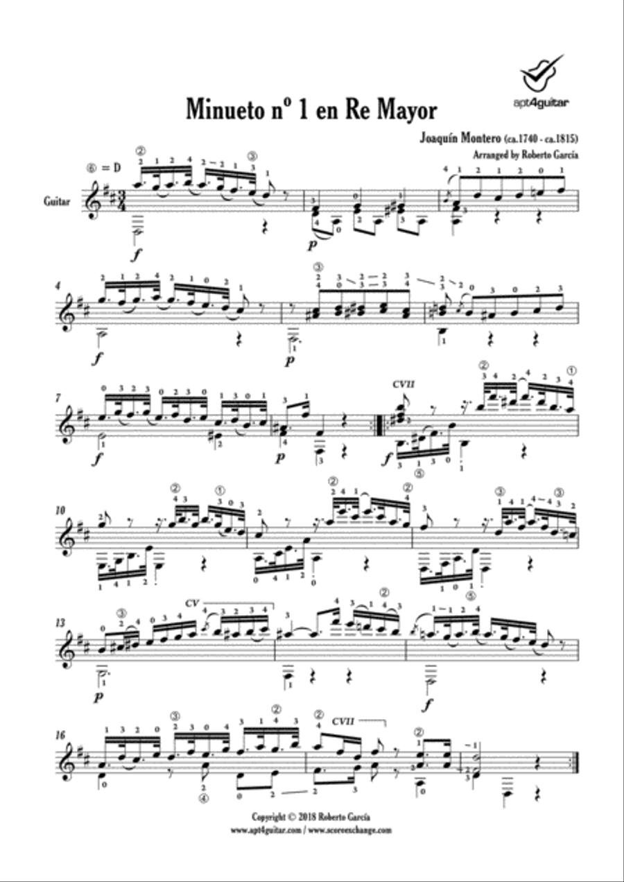 Diez Minuetos Diez Minuetos Acoustic Guitar scores gallery preview page 2