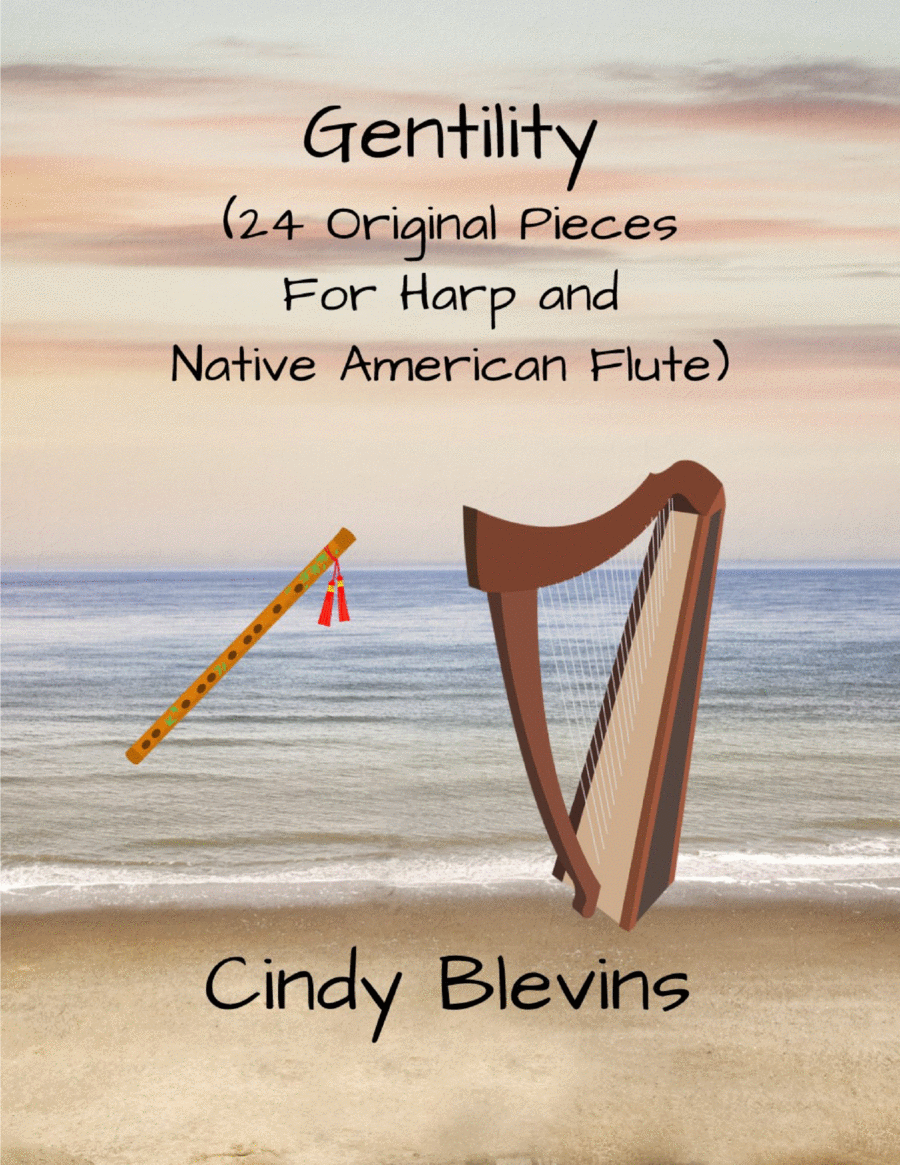 Gentility, 24 original duets for Harp and Native American Flute Flute scores gallery preview page 1