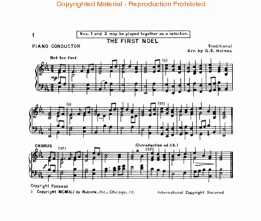 Christmas Carols for Band or Brass Choir Concert Band scores gallery preview page 2