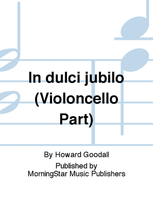 In dulci jubilo (Violoncello Part)