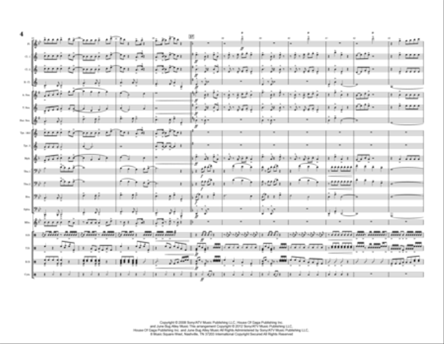 Paparazzi Marching Band scores gallery preview page 4