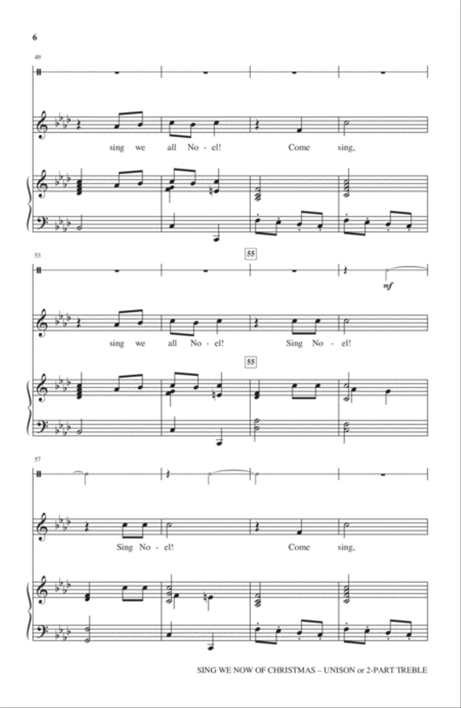 Sing We Now Of Christmas Sing We Now Of Christmas Children's Choir scores gallery preview page 5