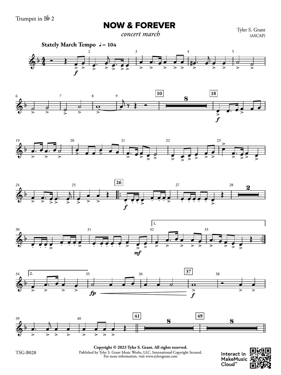 Now & Forever: 2nd B-flat Trumpet