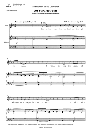 Book cover for Au bord de l'eau, Op. 8 No. 1 (C minor)