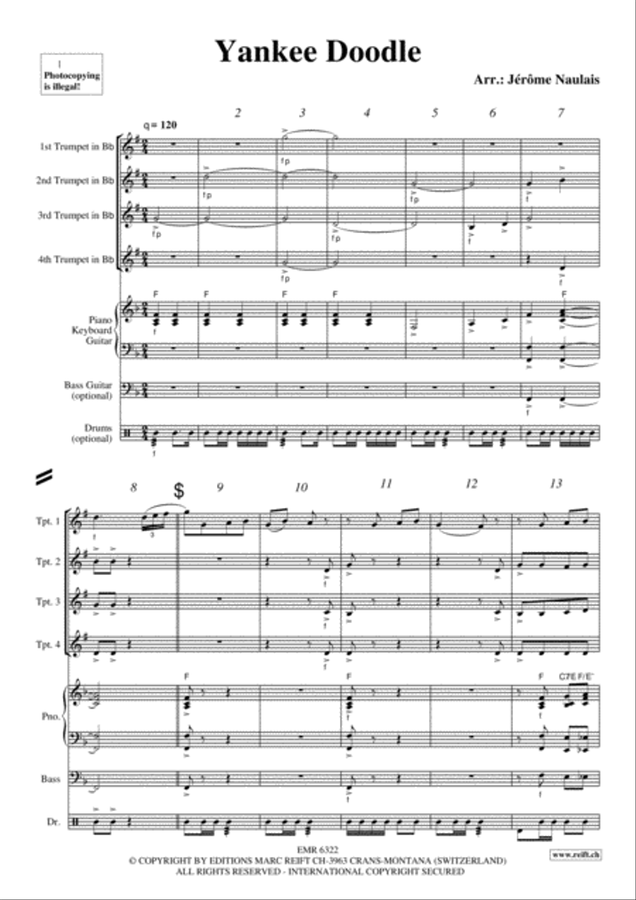 Yankee Doodle Trumpet scores gallery preview page 3