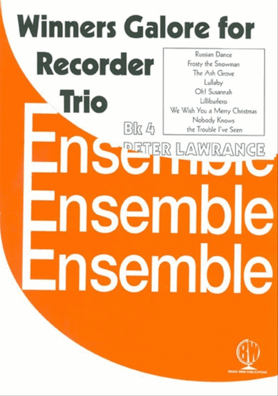 Winners Galore Recorder Trios Book 4 Woodwind Trio scores gallery preview page 1