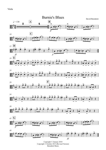 Burnie's Blues for Viola and Piano image number null