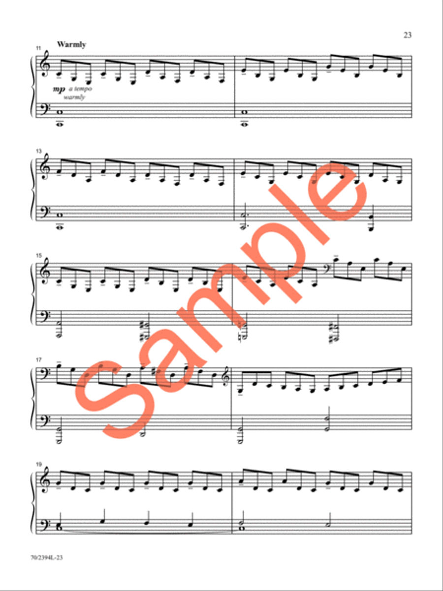 Refreshing Piano Solo scores gallery preview page 20