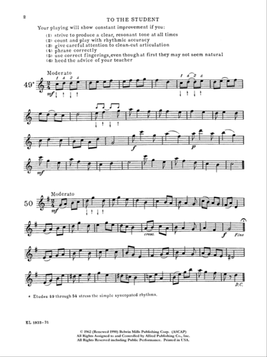 Practical Studies for Saxophone, Book 2 Saxophone scores gallery preview page 2