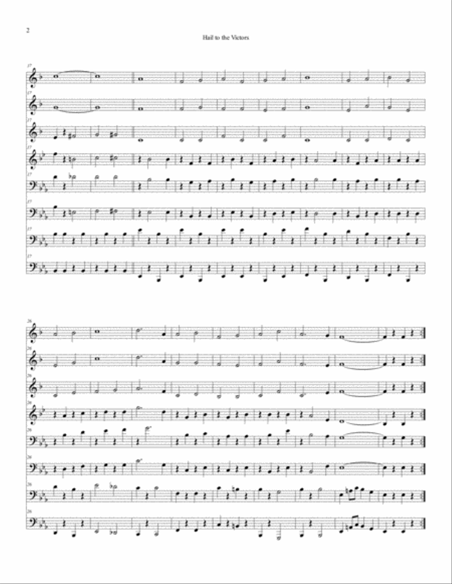 Hail to the Victors Small Ensemble scores gallery preview page 2