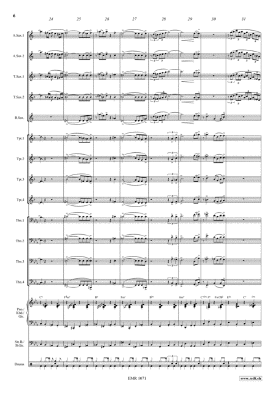 Club Sandwich Big Band scores gallery preview page 7