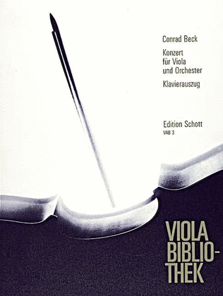 Book cover for Viola Concerto Reduction