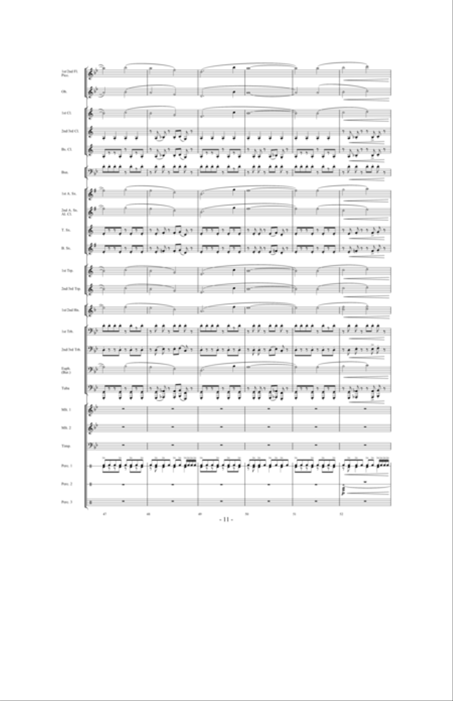 Toward the North Star Toward the North Star Concert Band scores gallery preview page 10