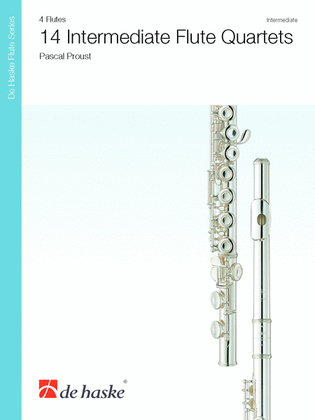Book cover for 14 Intermediate Flute Quartets