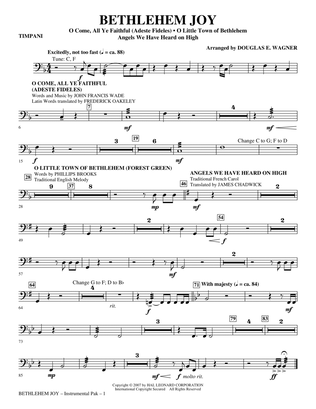 Bethlehem Joy (Medley) - Timpani