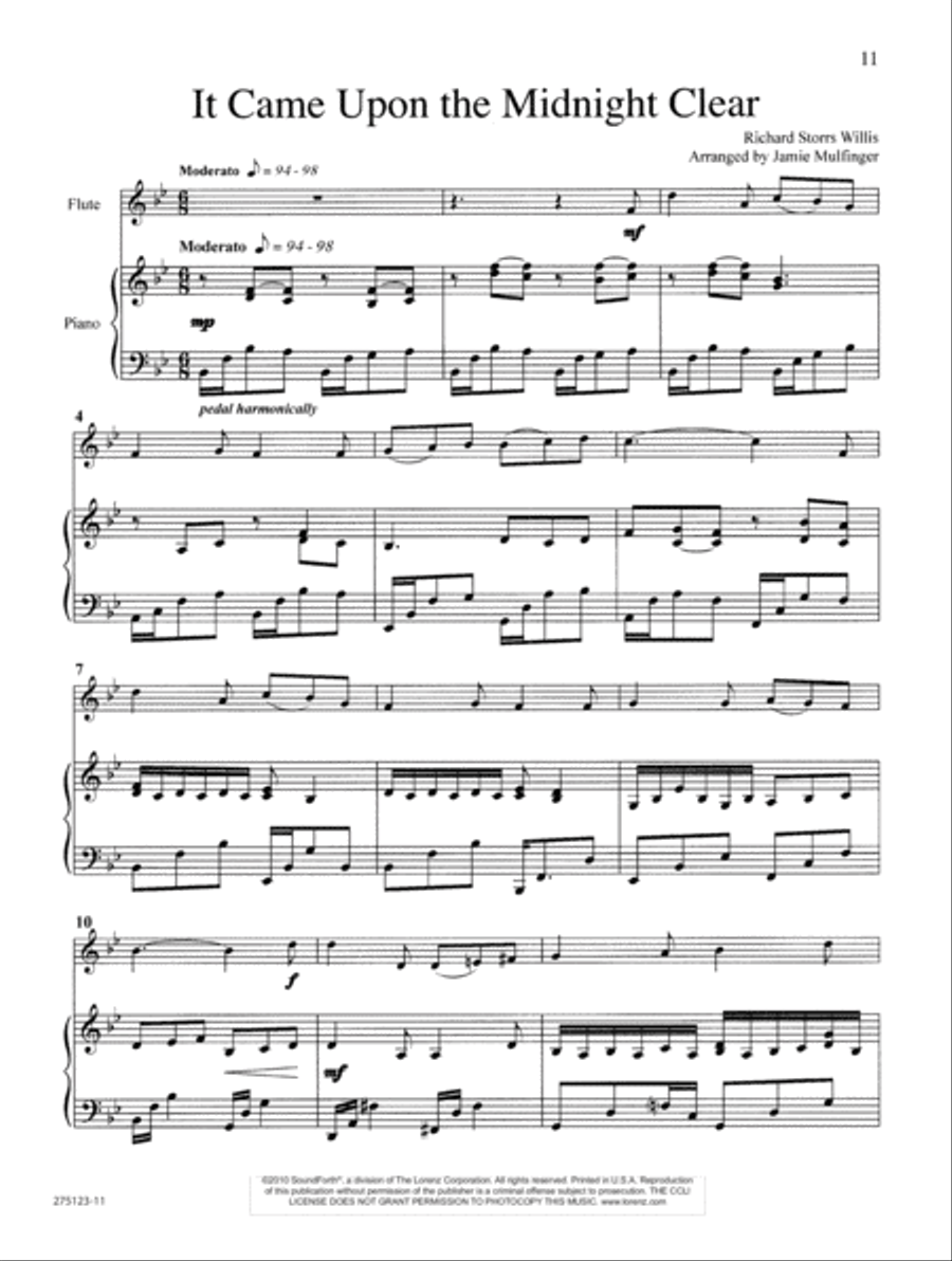 Christmas Journeys Flute Solo scores gallery preview page 6