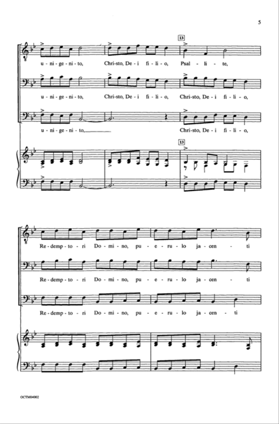 Psallite Men's Choir scores gallery preview page 15