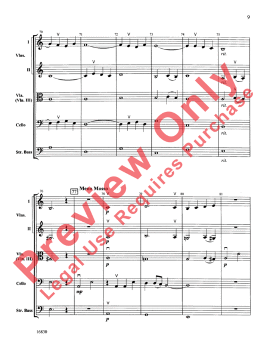 Mabel Creek Overture Mabel Creek Overture String Orchestra scores gallery preview page 10