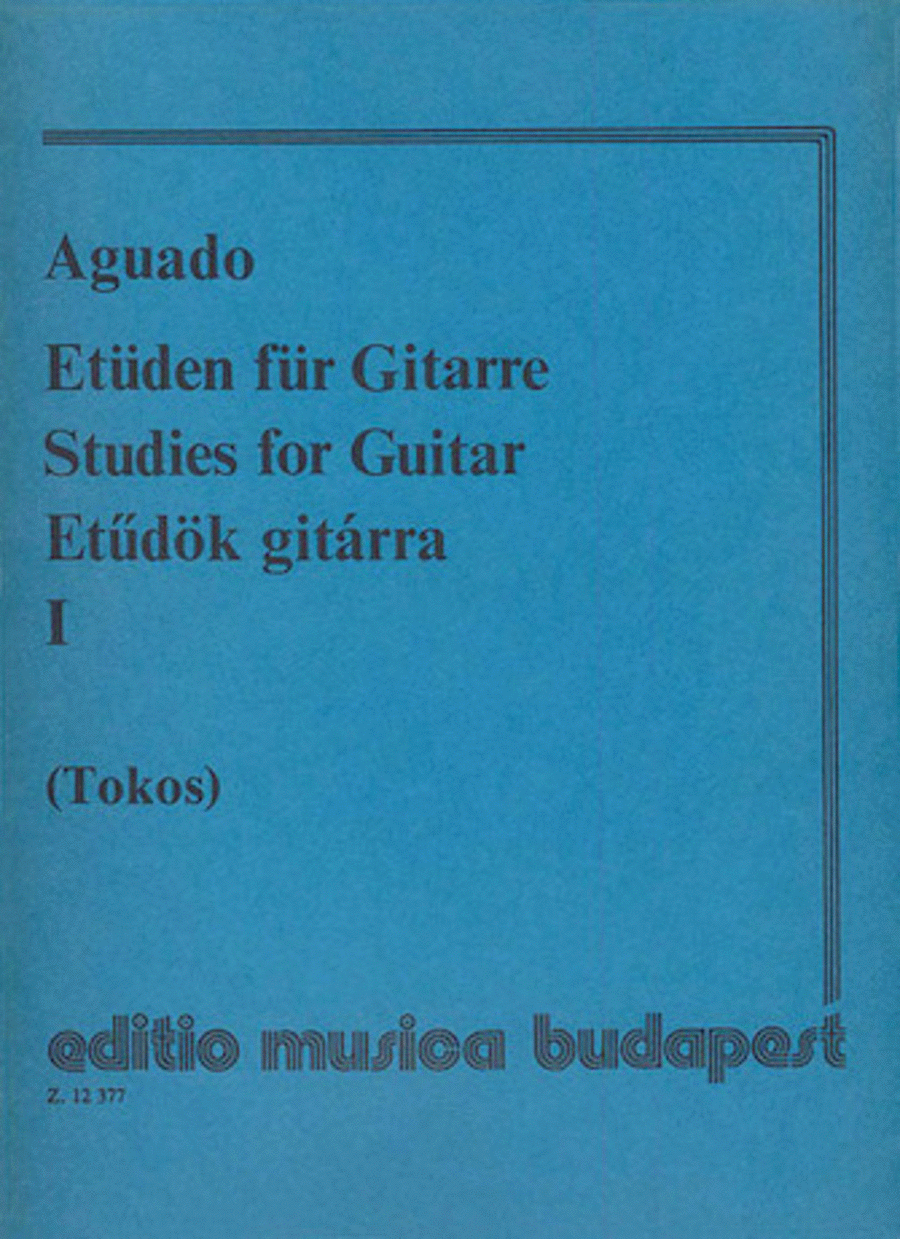 Y Garcia Aguado: Studies for Guitar, Volume 1