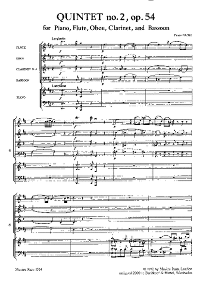 Quintet in D major Op. 54