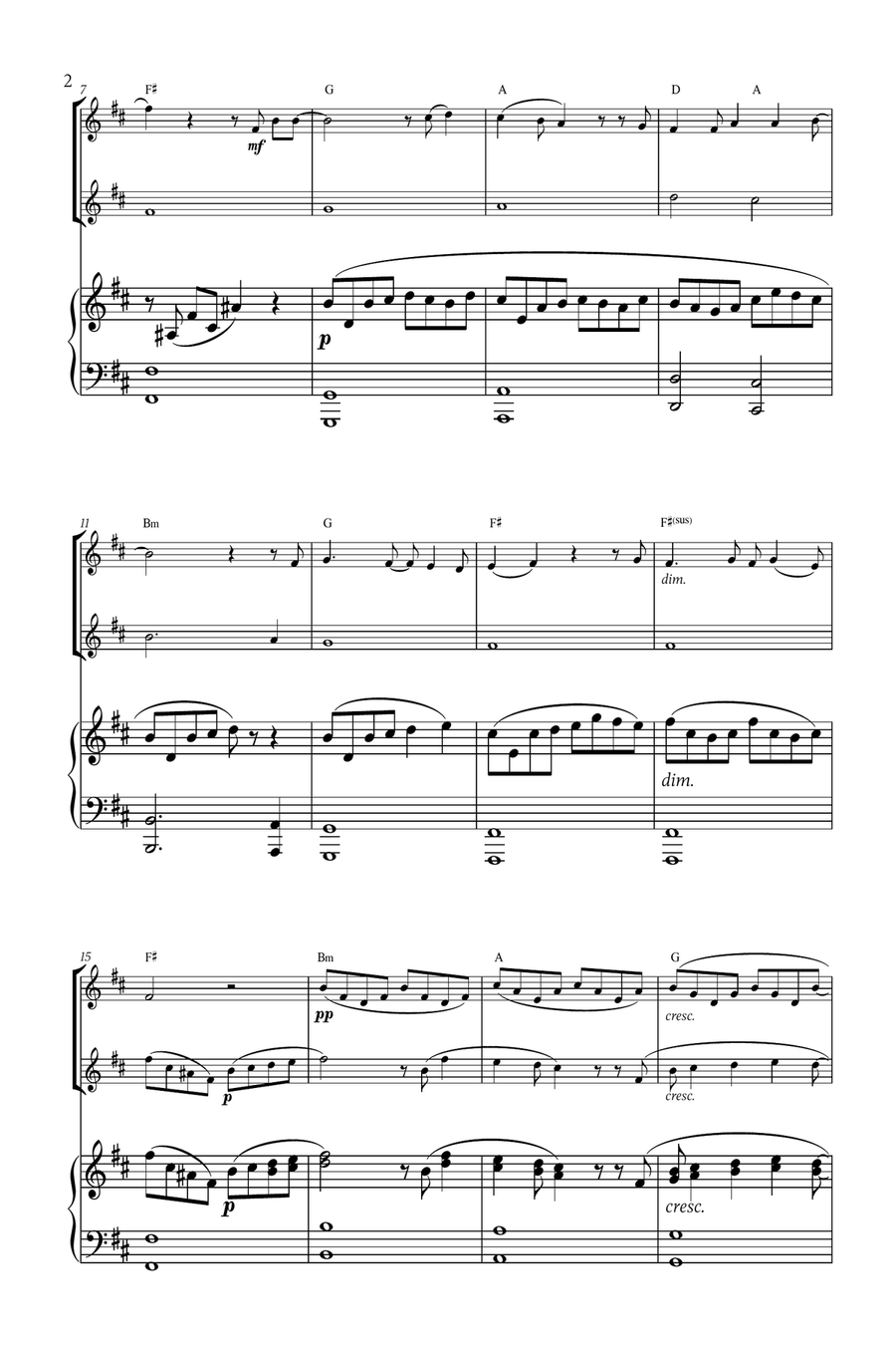 Mary, Did You Know? Woodwind Duet scores gallery preview page 2