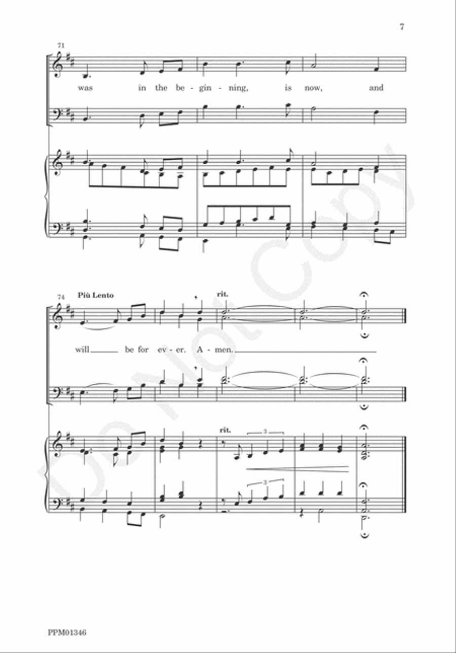 Magnificat and Nunc Dimittis 