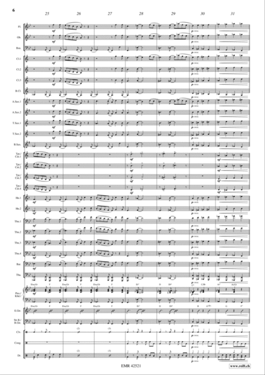 Nutcracker Swing Concert Band scores gallery preview page 7
