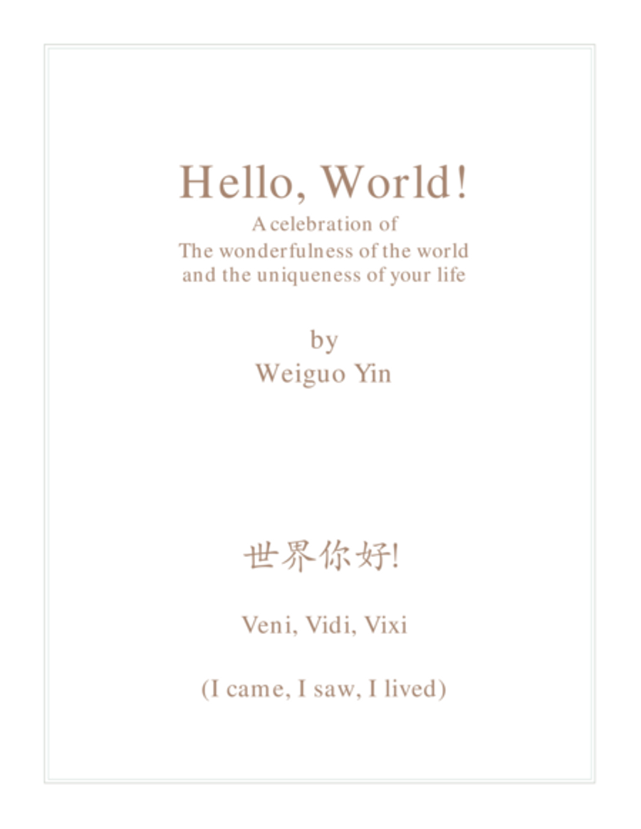 Hello, World! (Veni, Vidi, Vixi) Flute scores gallery preview page 1