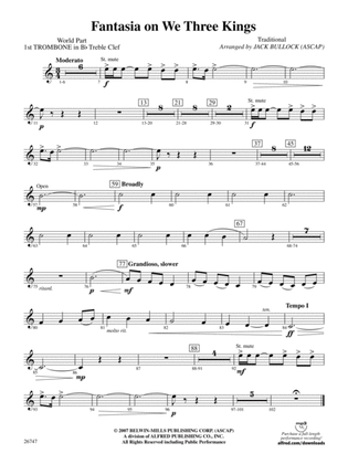 Fantasia on We Three Kings: (wp) 1st B-flat Trombone T.C.