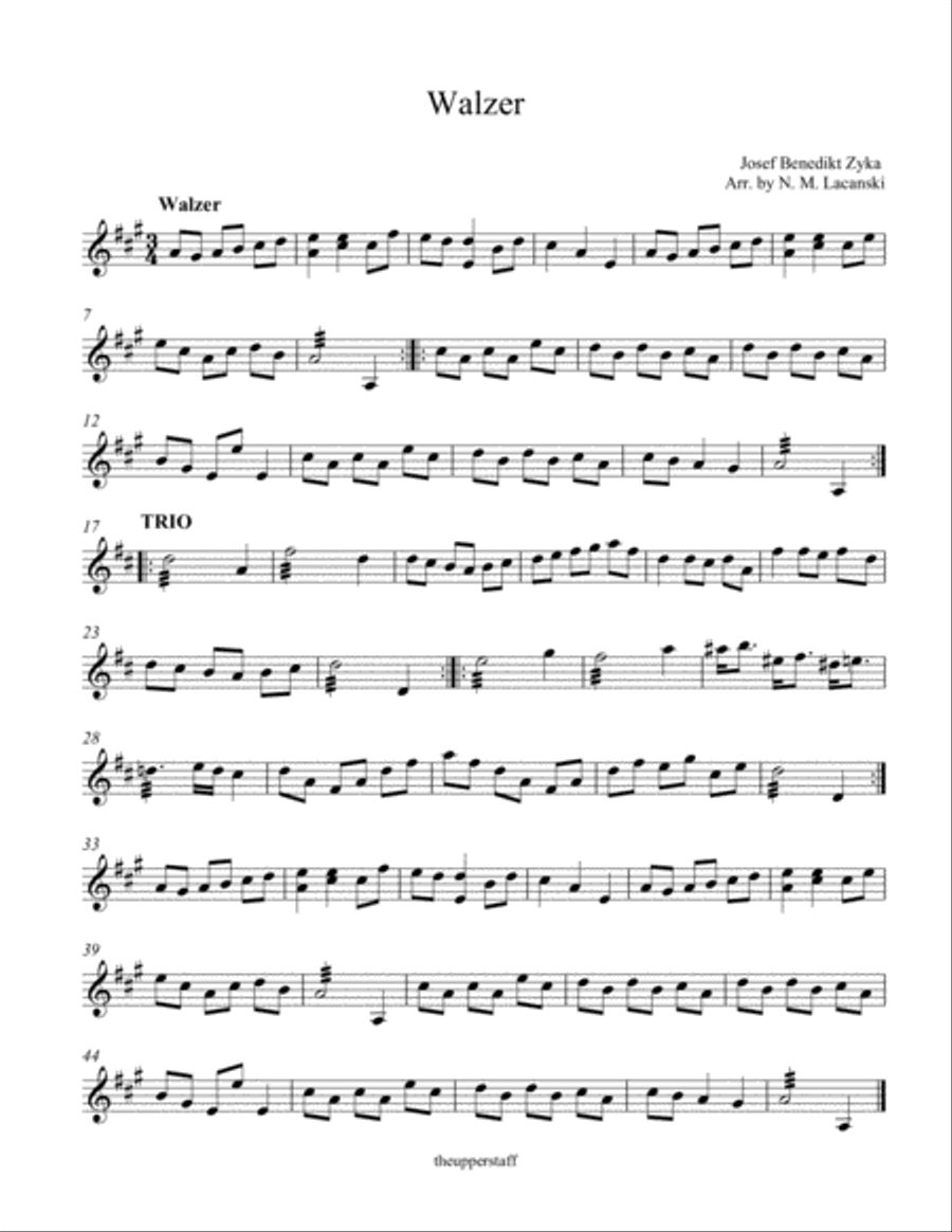 Walzer Walzer Percussion scores gallery preview page 1