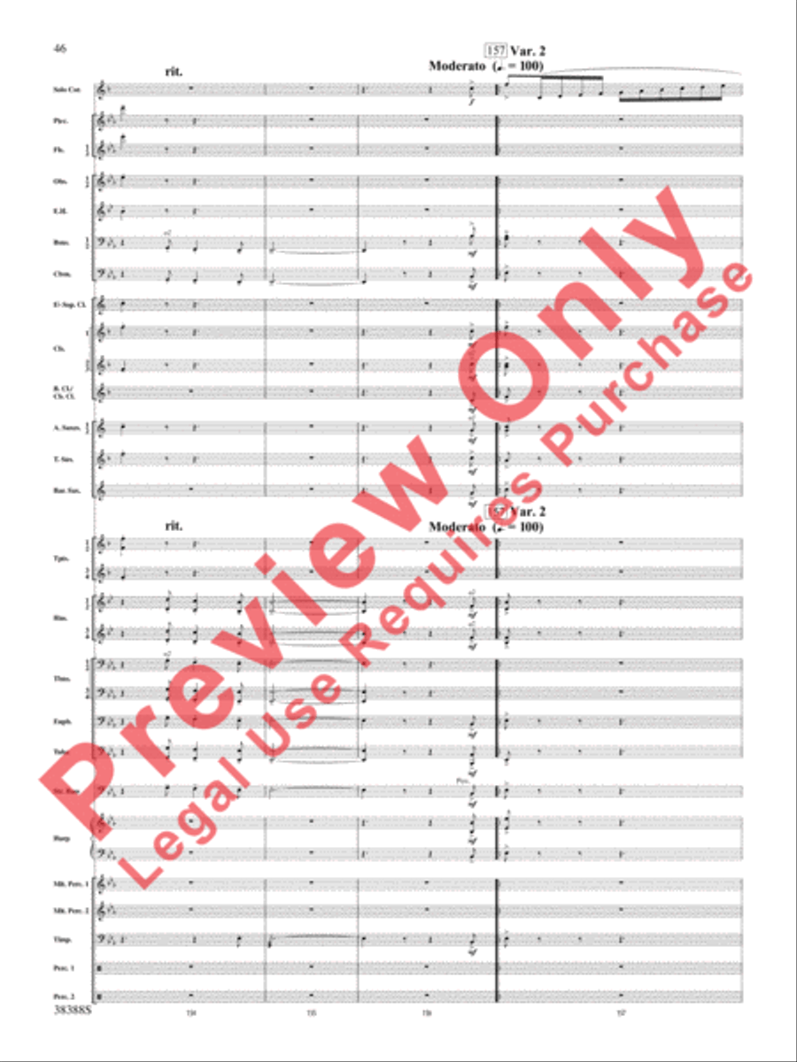 Napoli Napoli Concert Band scores gallery preview page 47