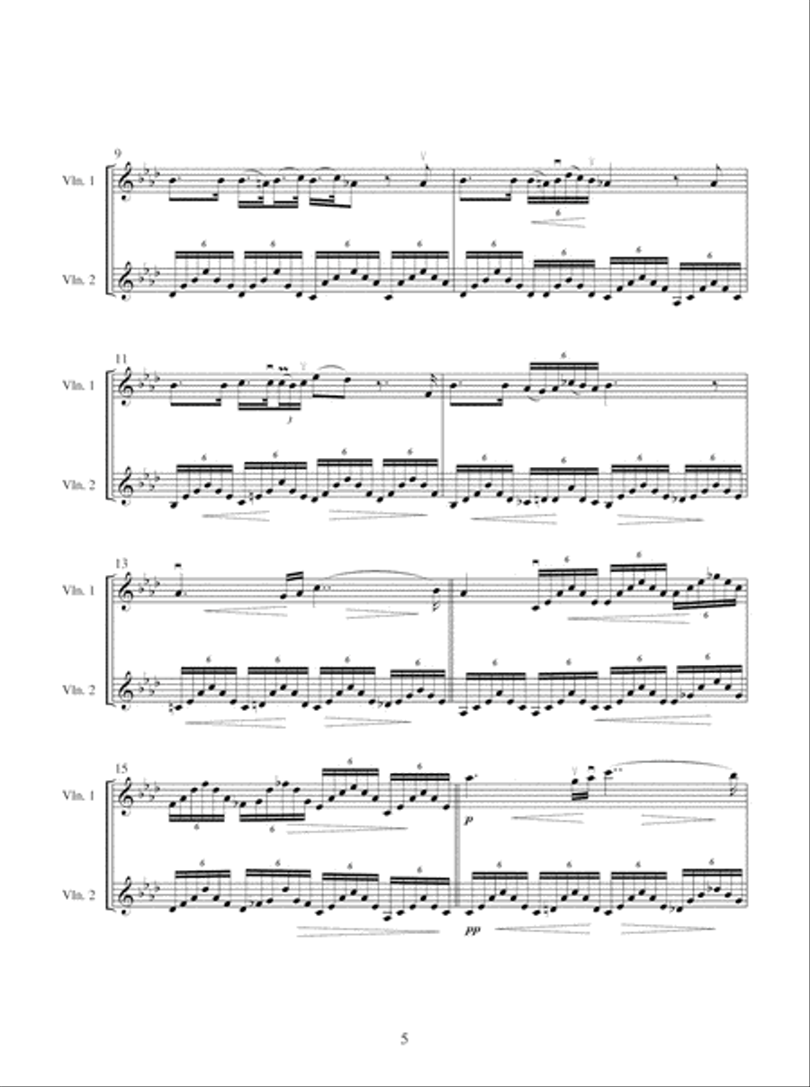 Christmas Music Arranged for Violin Duet String Duet scores gallery preview page 6
