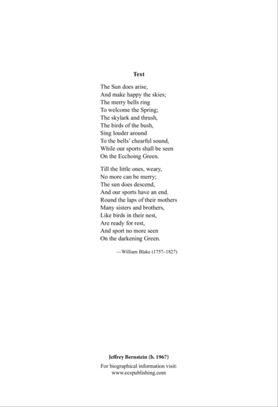 The Echoing Green SSA scores gallery preview page 2