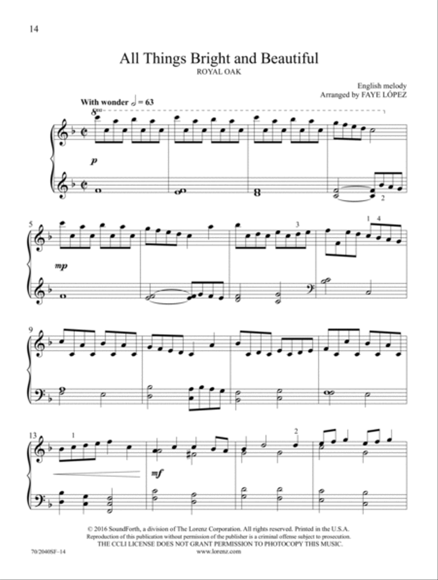 All Creation Sings Piano Solo scores gallery preview page 7