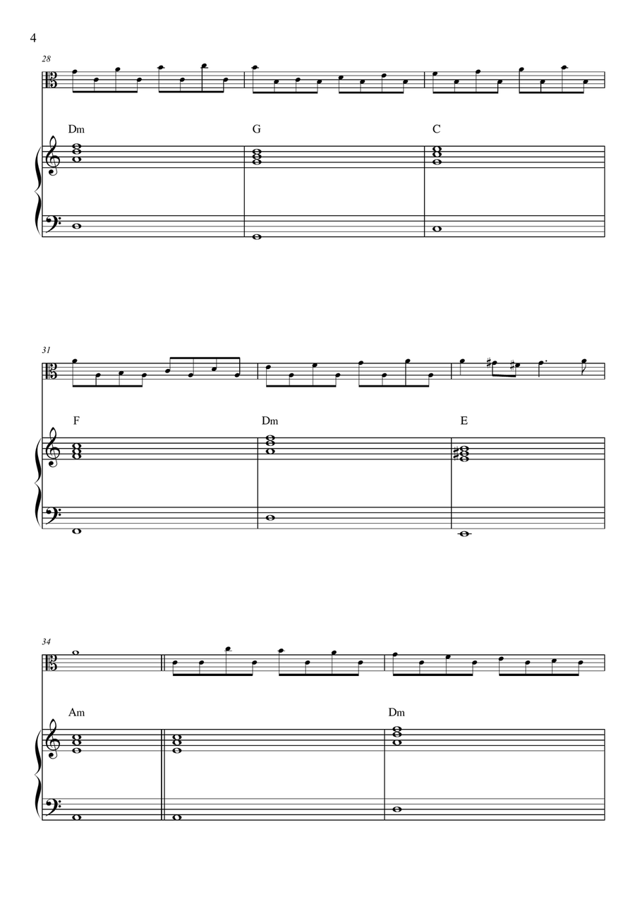 Passacaglia - Handel / Halvorsen Viola scores gallery preview page 4