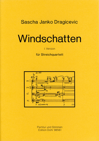 Windschatten für Streichquartett (1997/1998) (I. Version)