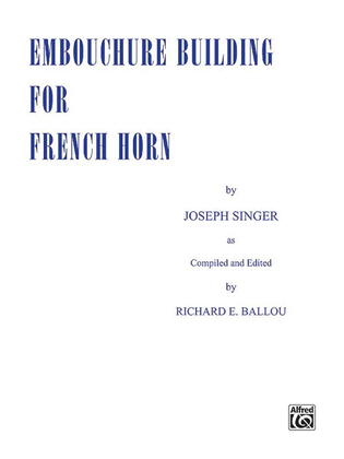 Book cover for Embouchure Builder for Horn